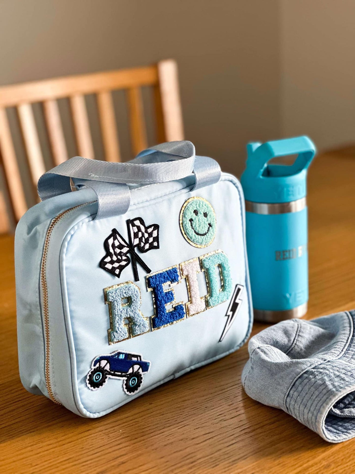 Custom Lunchbox with personalised patches