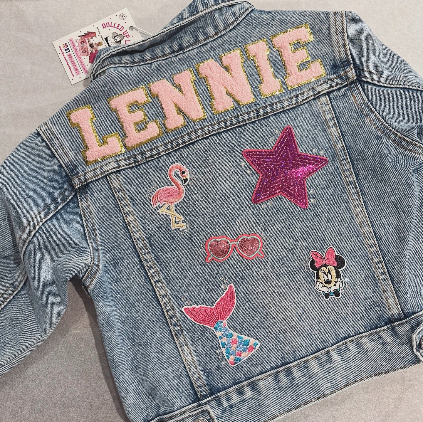 SAMPLE SALE - Custom Denim Jacket with 5 patches